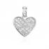 Pandantiv argint inima cu pietre DiAmanti Z0516-DIA (Argint 925‰ 1,2 g.)